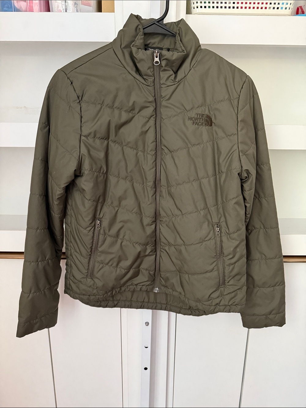 Women’s The North Face Tamburello Jacket Sz Small New Taupe Olive Green